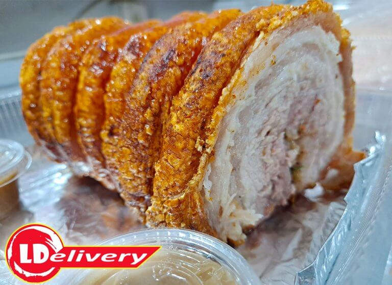 Crispy lechon belly roll
